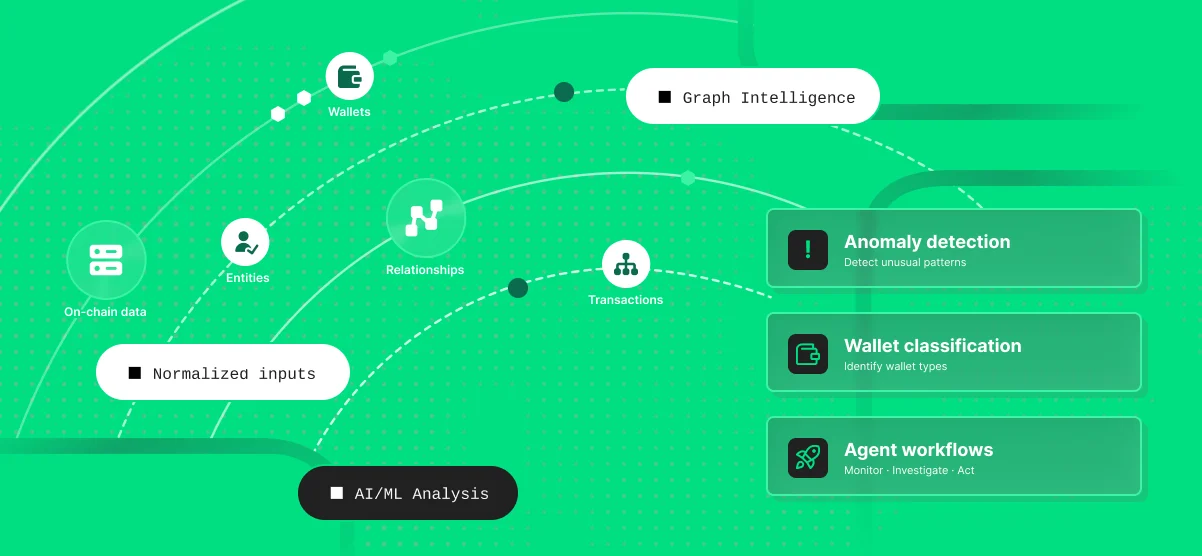 Wallet classification and anomaly detection on structured on-chain records