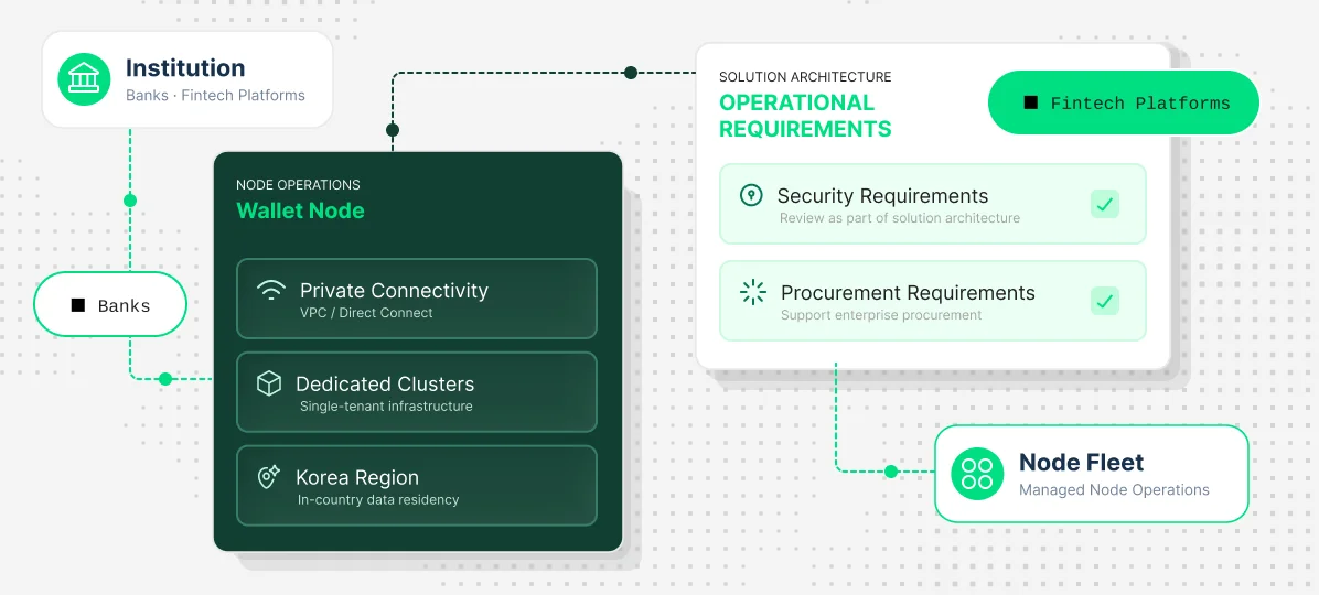 Wallet Node solution architecture for banks and fintech platforms